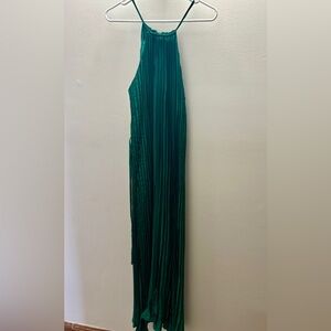 Banana Republic Halter Pleated Maxi Dress